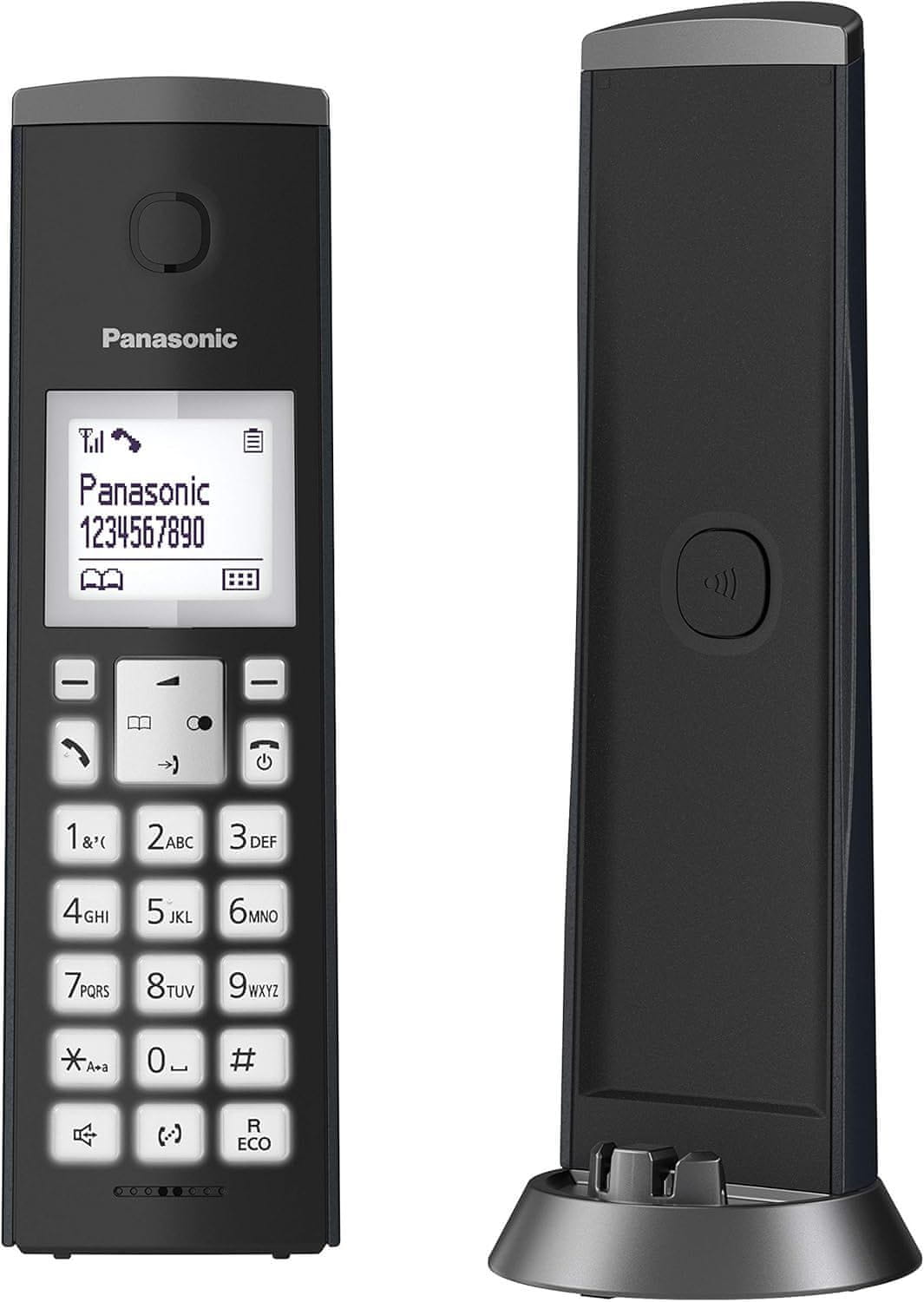 Panasonic KX-TGK210SPB – digitalni brezžični telefon (LCD, identifikacija klicatelja, sistem za nastavitev zvoka, prostoročno telefoniranje) črne barve 2