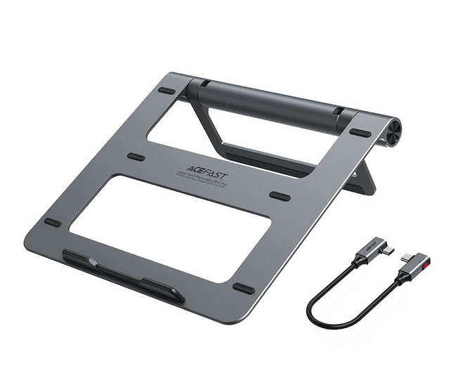 Stojalo za prenosni računalnik ACefast E5 Plus USB-C 2x USB-A 3.2 TF SD HDMI RJ45 100W - sivo